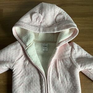 Simple Joys by Carter’s Baby Hooded Sweater Jacket w/ Sherpa Lining 12M